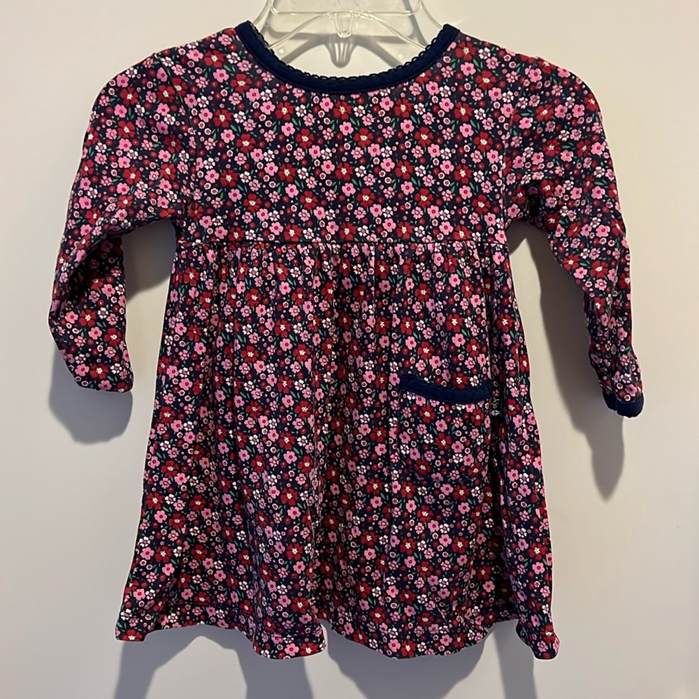 Jojo maman bebe long sleeve dress 18-24 m
